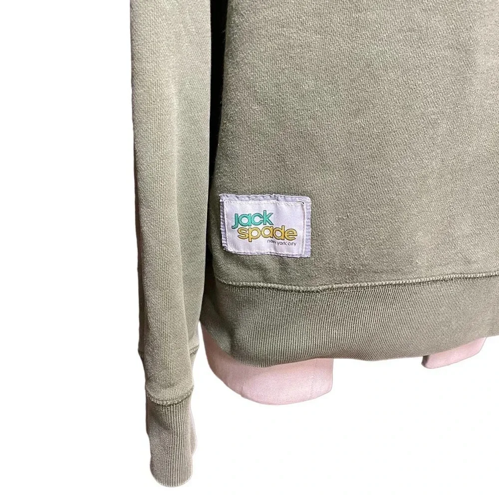 Jack Spade Men's Olive Green‎ Crewneck Pullover Sweatshirt Size Medium